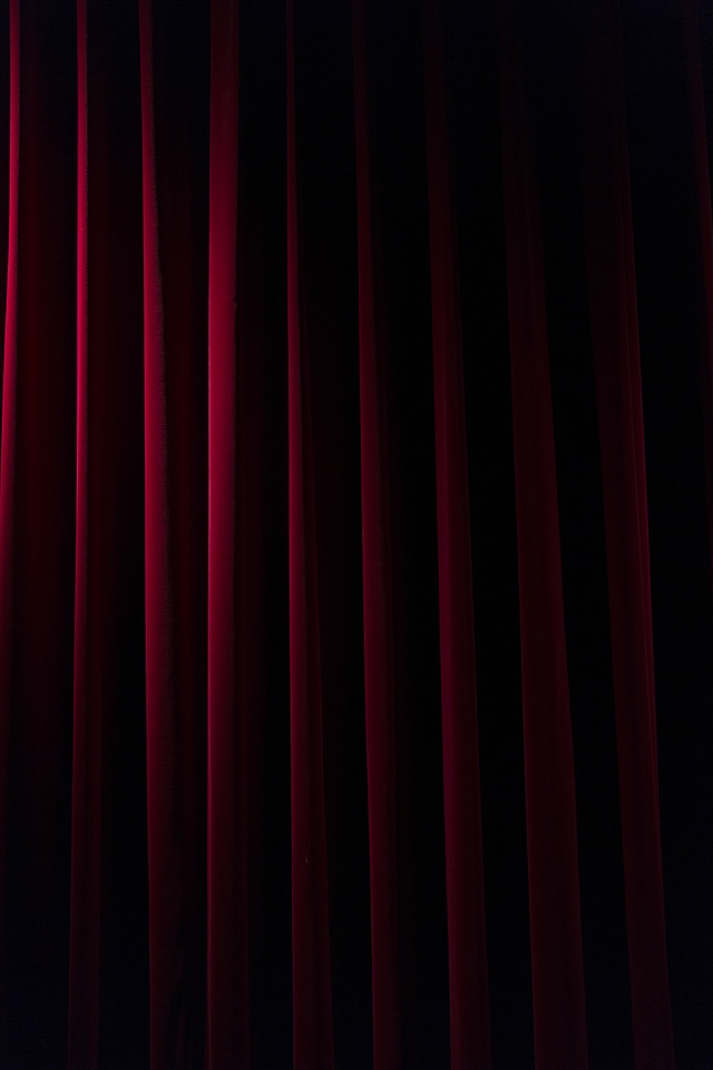Theatre Red Curtain Stage