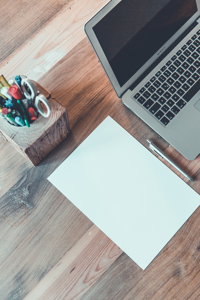 Notebook White Office Blank