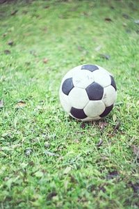Vintage Ball Soccer Goal photo