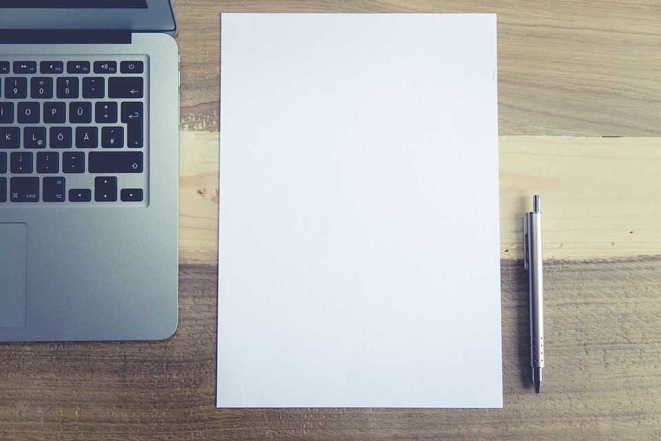 Notebook Office White Paper Pen