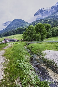 Mountain Stream River Bavaria photo