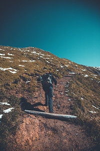 Hiking Peak Summit Outdoor