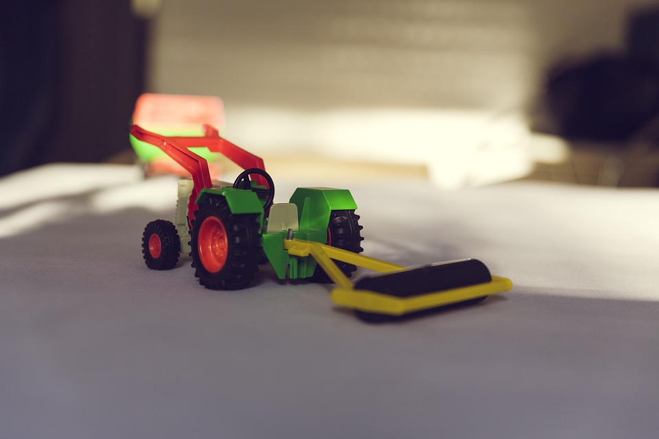 Green Toy Bulldog Miniature
