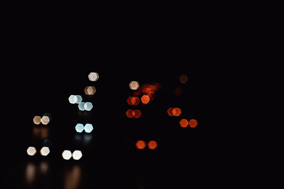 Highway Bokeh Night Lights