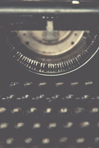 Vintage Typewriter Keystroke photo