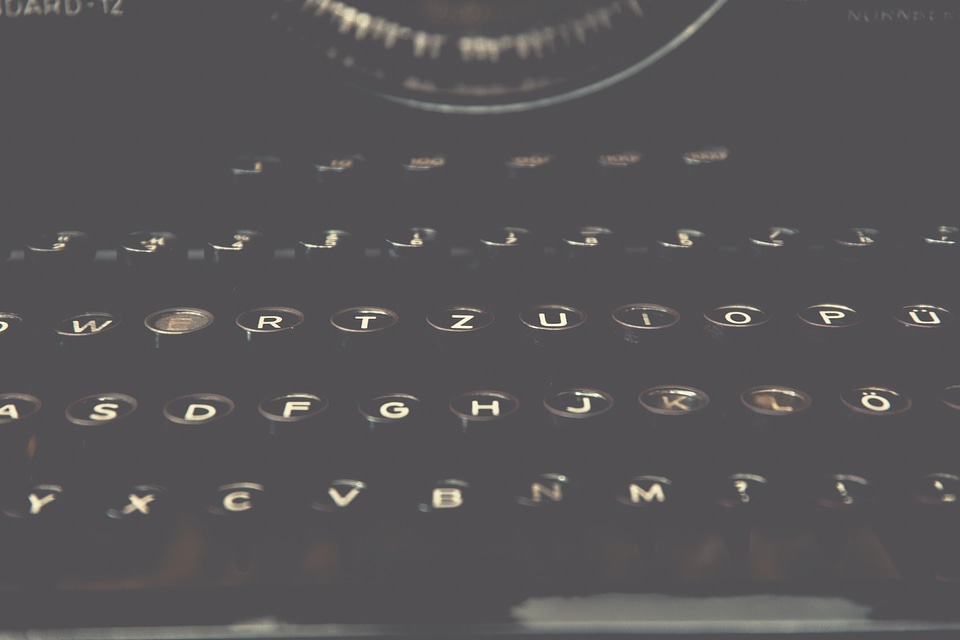 Vintage Typewriter Key