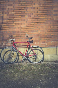 Retro Cycle Red Racingbike photo