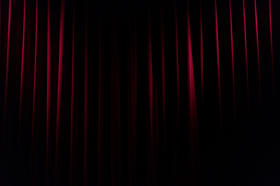 Theatre Red Curtain Stage