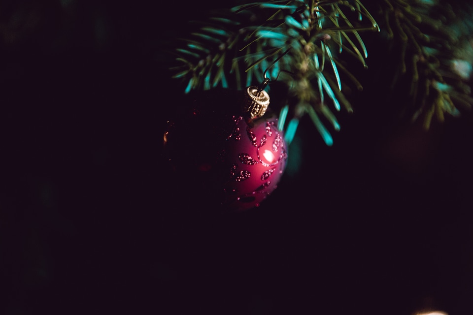 Xmas Holiday Eve Ball Fir Tree