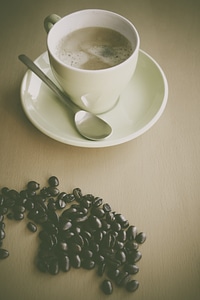 Cup Of Coffee Beans photo