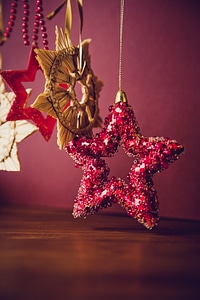 Christmas Decoration Red Star photo