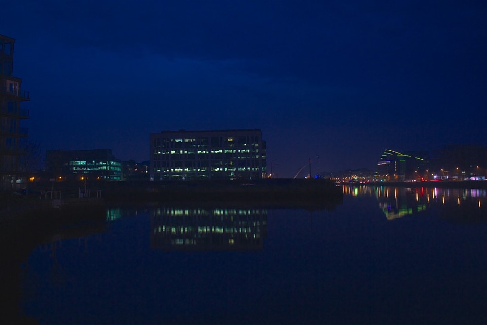 City Building Night Free Photo