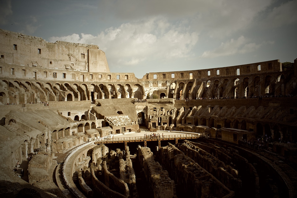 Inside Colosseum Free Photo