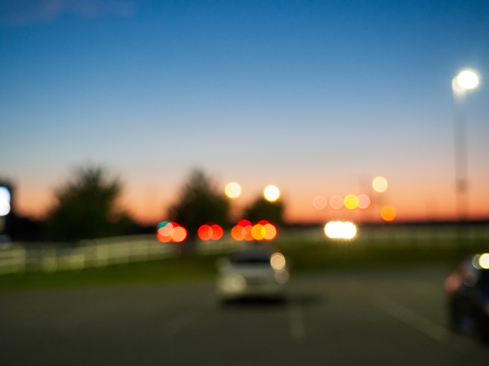Blurry Car Lights Free Photo