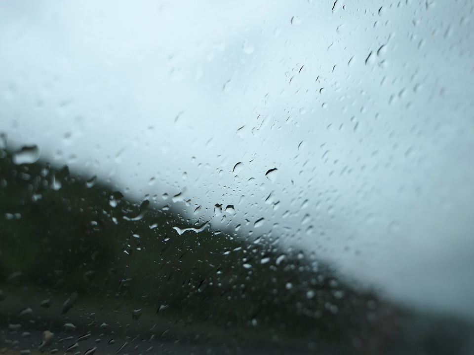 Rain on Glass Free Photo