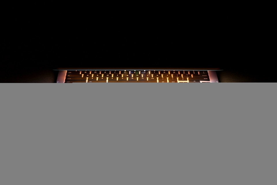 Laptop Keyboard Glow Free Photo