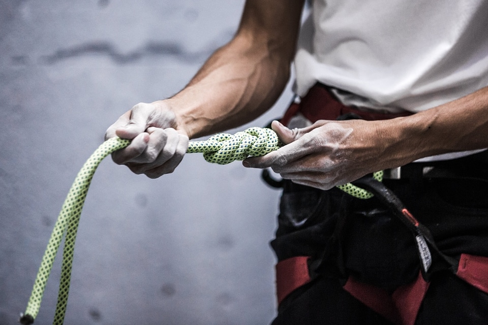 Climbing Rope Hands Free Photo