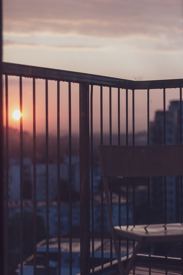 Sunset Viewed From the Balcony