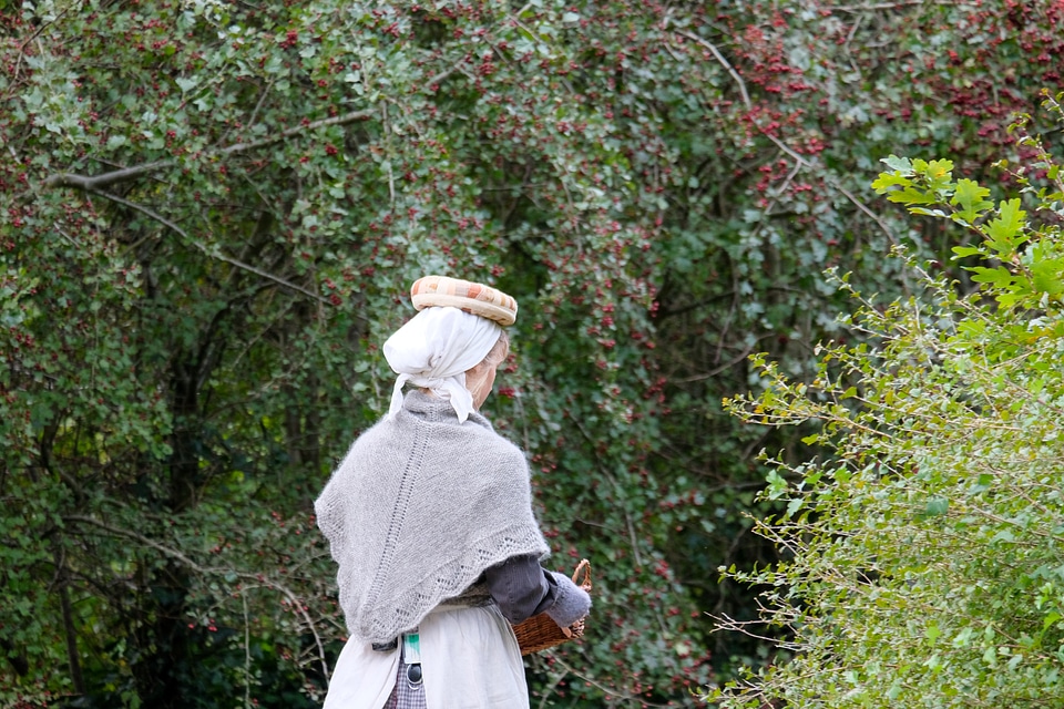 Woman Carrying a Bowl on Her Head