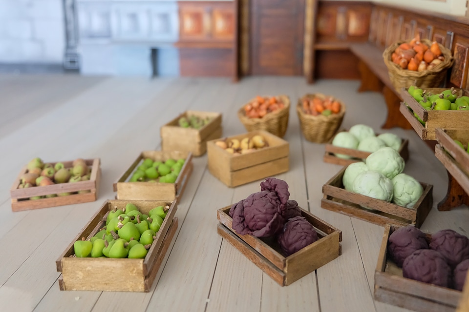 Scale Vegetable Storage Crates