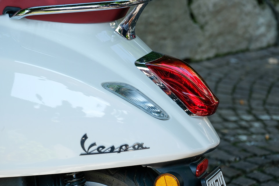 Stop Light of a Vespa Scooter