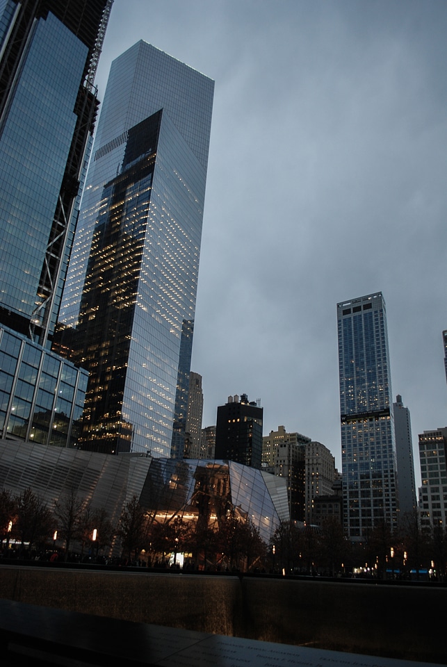 9/11 Museum at Dawn on a Cloudy Whether