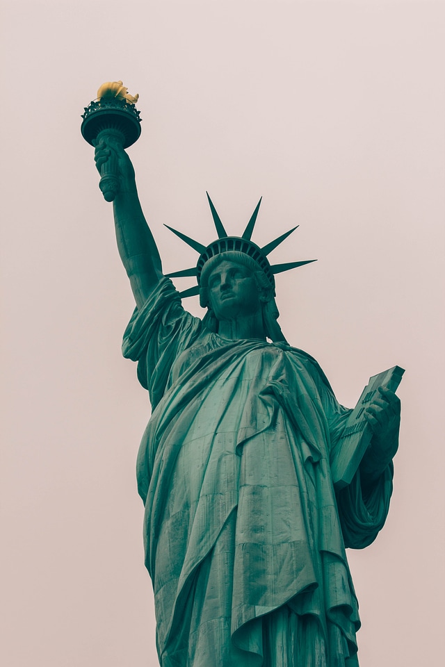 The Statue of Liberty at Sunset