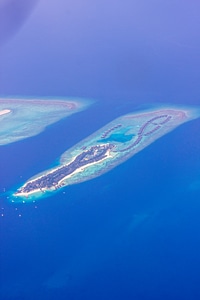 View from the Plane of Maldives Island