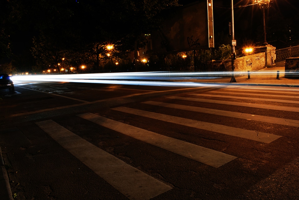 Light Trails on the Street photo