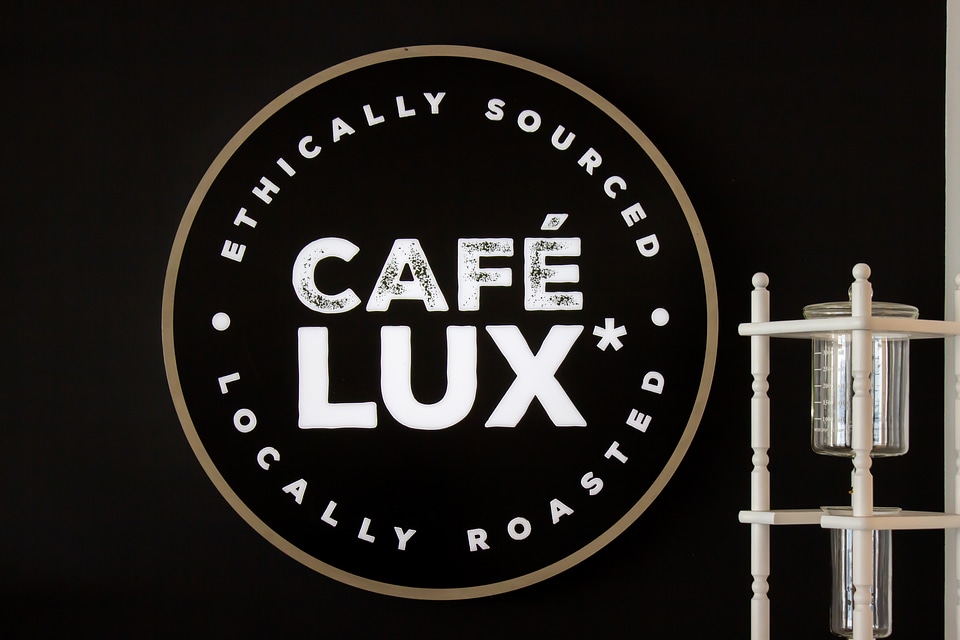 Cafe Lux Coffee Shop Logo