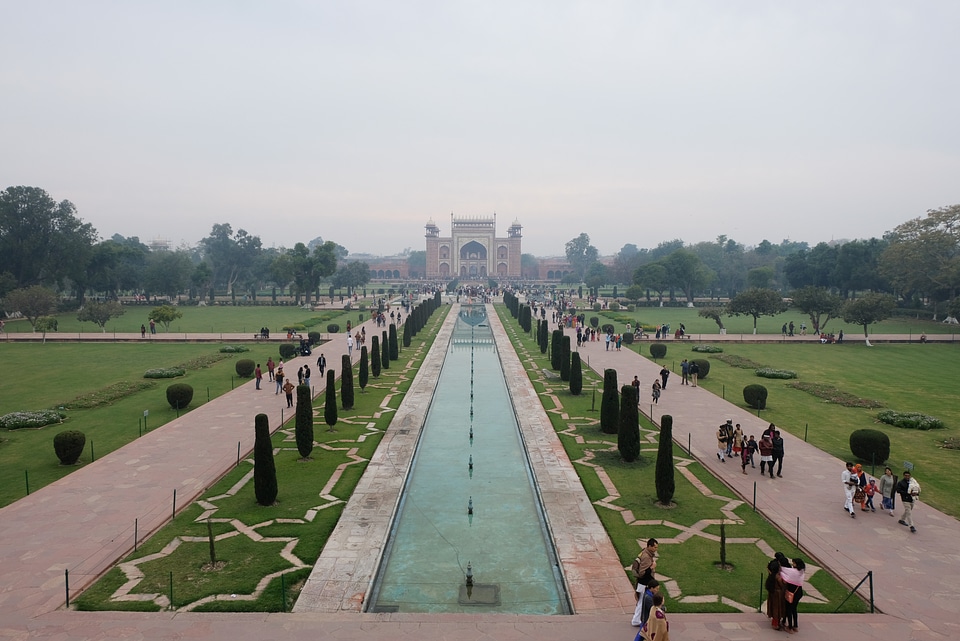 The View in Front of Taj Mahal
