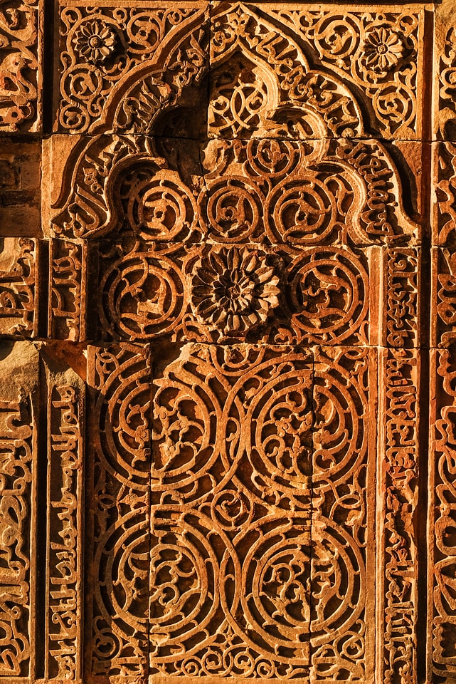 Ancient Door at Red Fort
