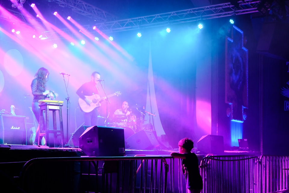 Young Boy Attending a Concert