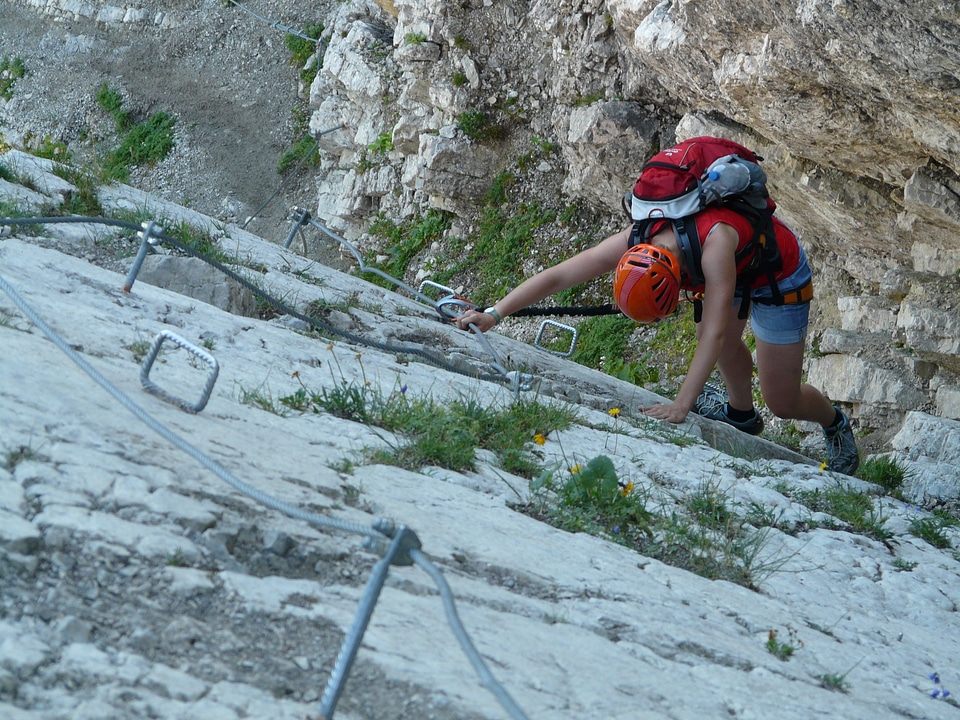 Climbing aids climbing climber