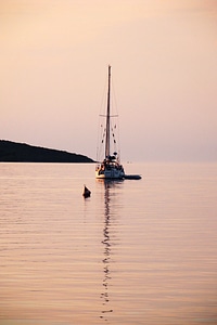 Sailboat in a Sunset photo