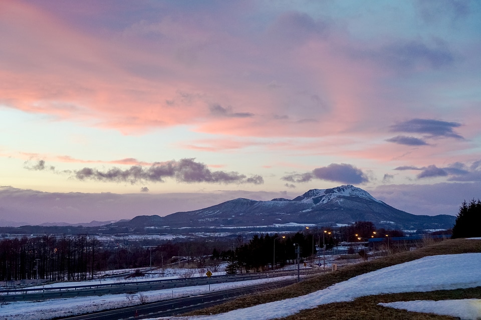 Sunset in Hokkaido, Japan