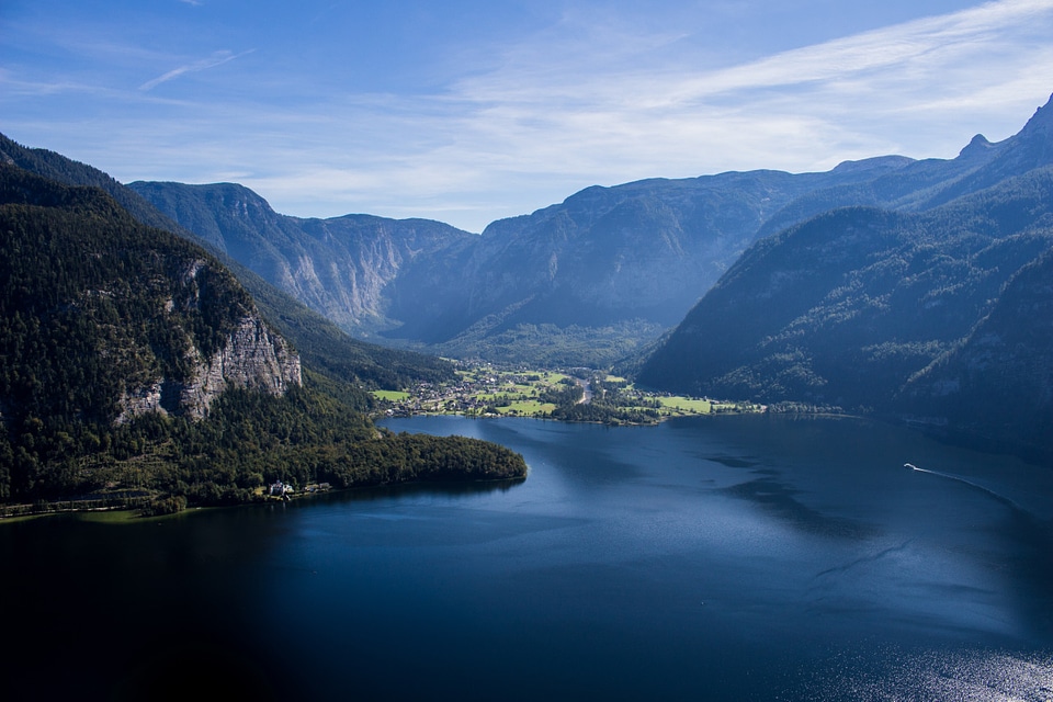 Lake Hallstatt, Salzkammergut, Austria photo