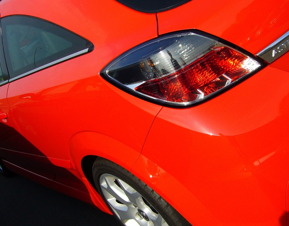 Vehicle automobiles red