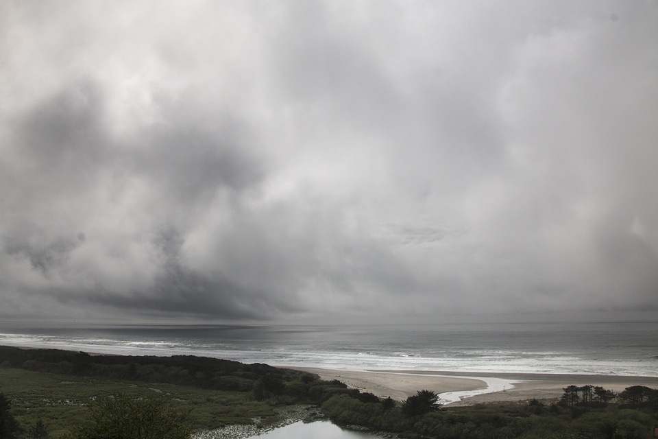 Beach clouds cloudy