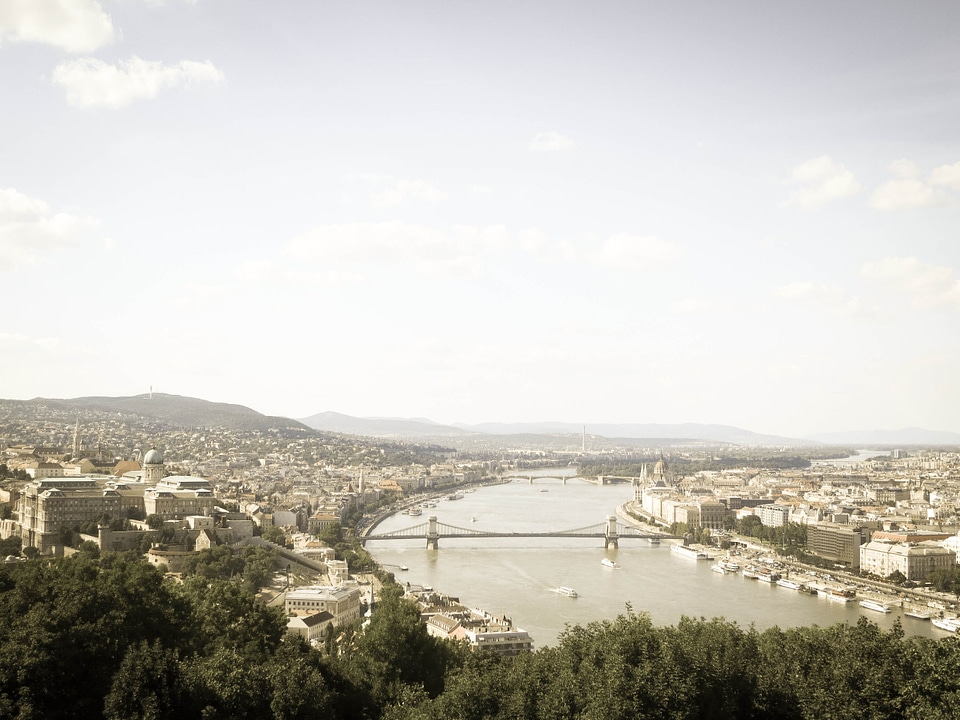 View of Buda and Pest, Budapest, Hungary.