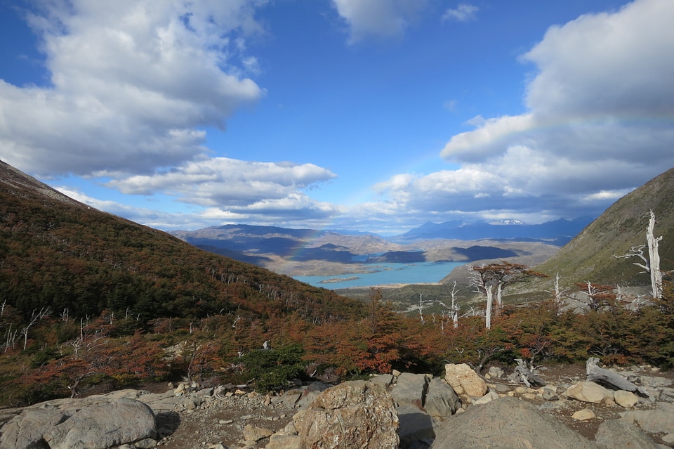 Rainbow over the French Valley, Torres Del Paine, Chile