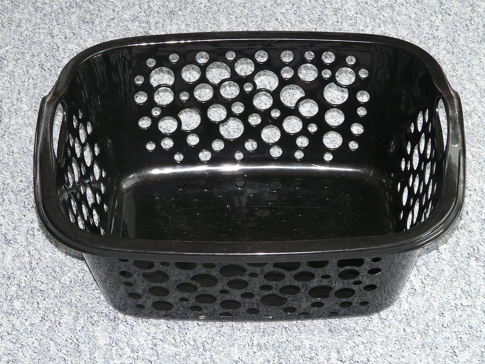 Plastic black laundry
