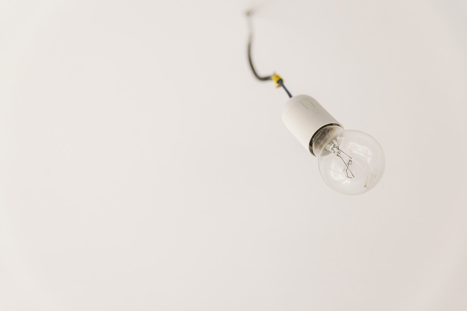 Detail of bare bulb