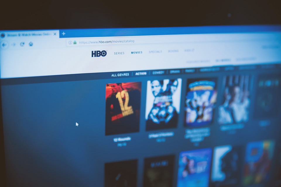1 HBO app on Laptop screen
