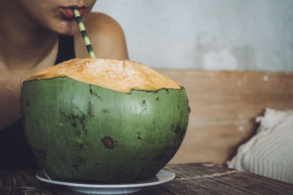 Brown coconuts drinks
