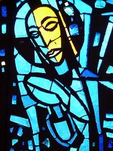 Colorful glass colorful church