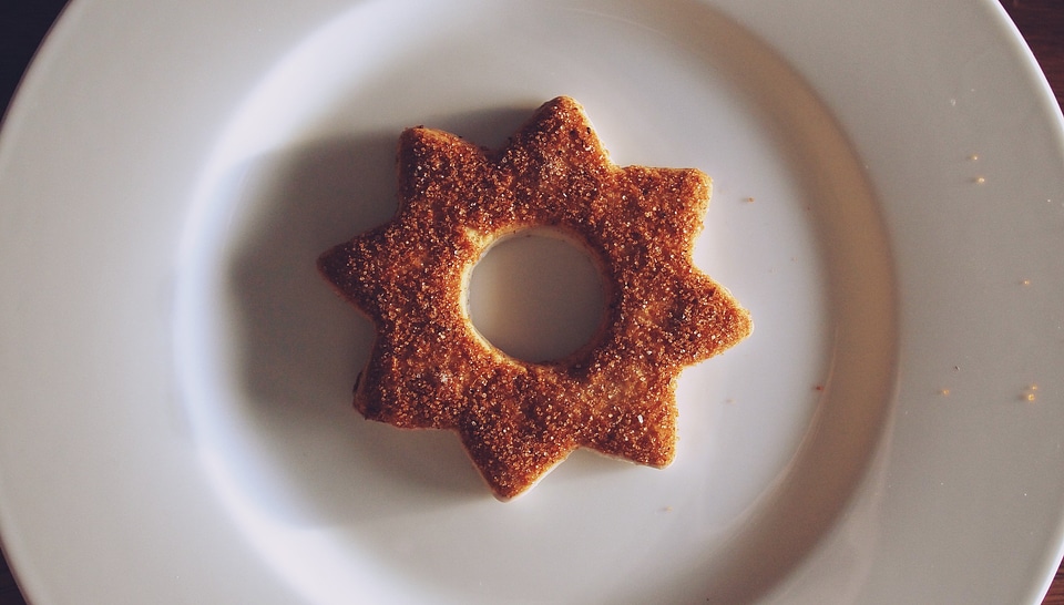 Brown christmas cookies