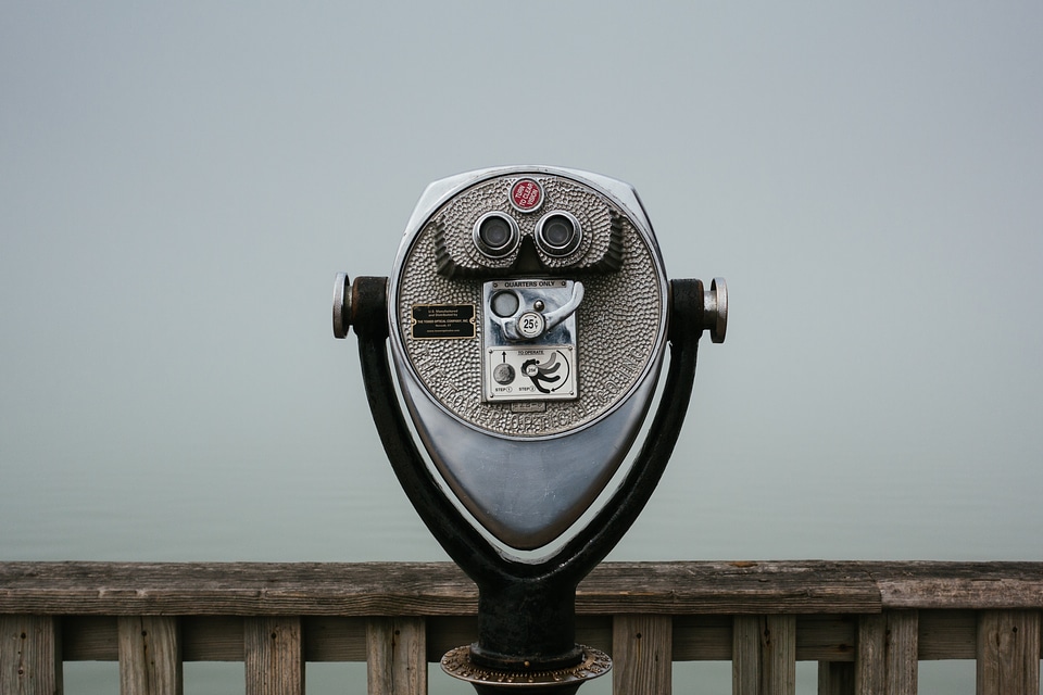 Binoculars gray iron