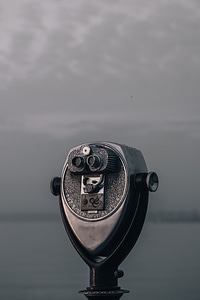 Binoculars black cloudy