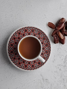 2 Breakfast brown coffee